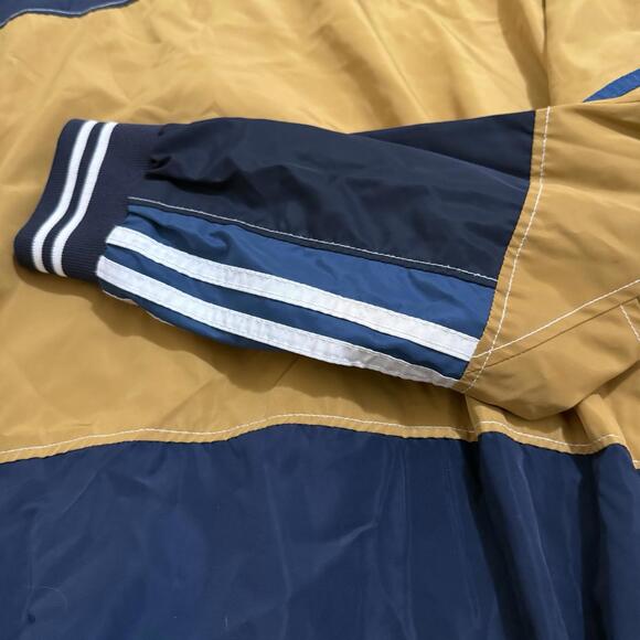 Adidas Originals Colorblock Hooded Windbreaker Jacket Navy Yellow XXL Men’s - Picture 8 of 9